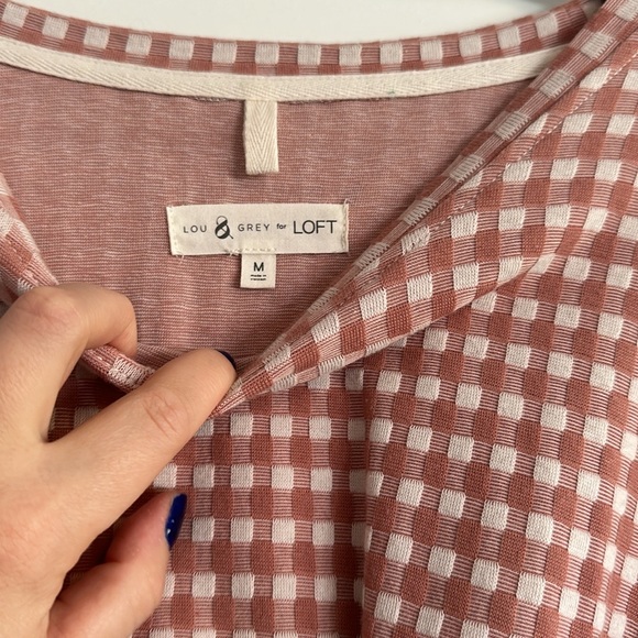 Lou and Grey Gingham Tie Front Top - Picture 4 of 7